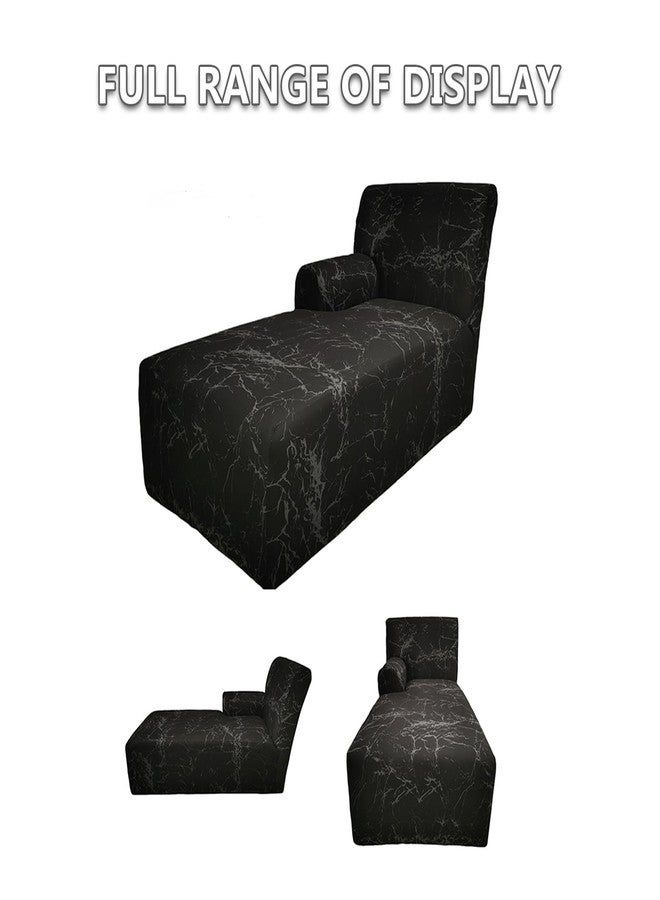 GZYLCH Chaise Lounge with Arm Sofa Slipcover, Chaise Cushion Protector Washable Furniture Protector with Elastic Strap, Left/Right Thick L Shaped Couch Cover for Living Room,3,Left - Image 4